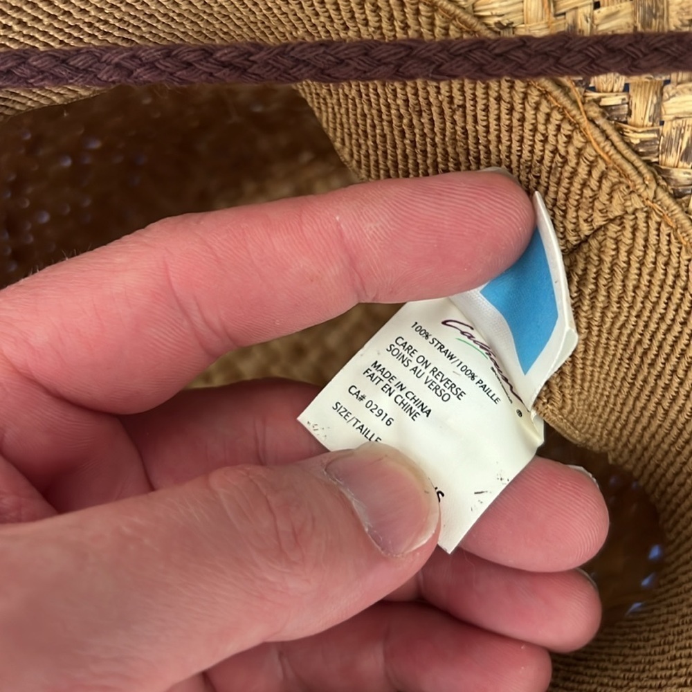 Corona 100% straw beach hat distressed look - Picture 8 of 9